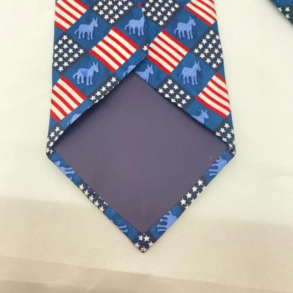 #5659 RM STYLE Mens Novelty American Flag Necktie, Tie Patriotic 55X3.75